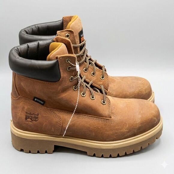 Timberland PRO Waterproof Work Boots Brown Soft Toe Mens 11M Oil Resistant main image 5